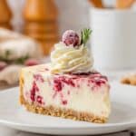 No-Bake Cranberry Cheesecake Recipe