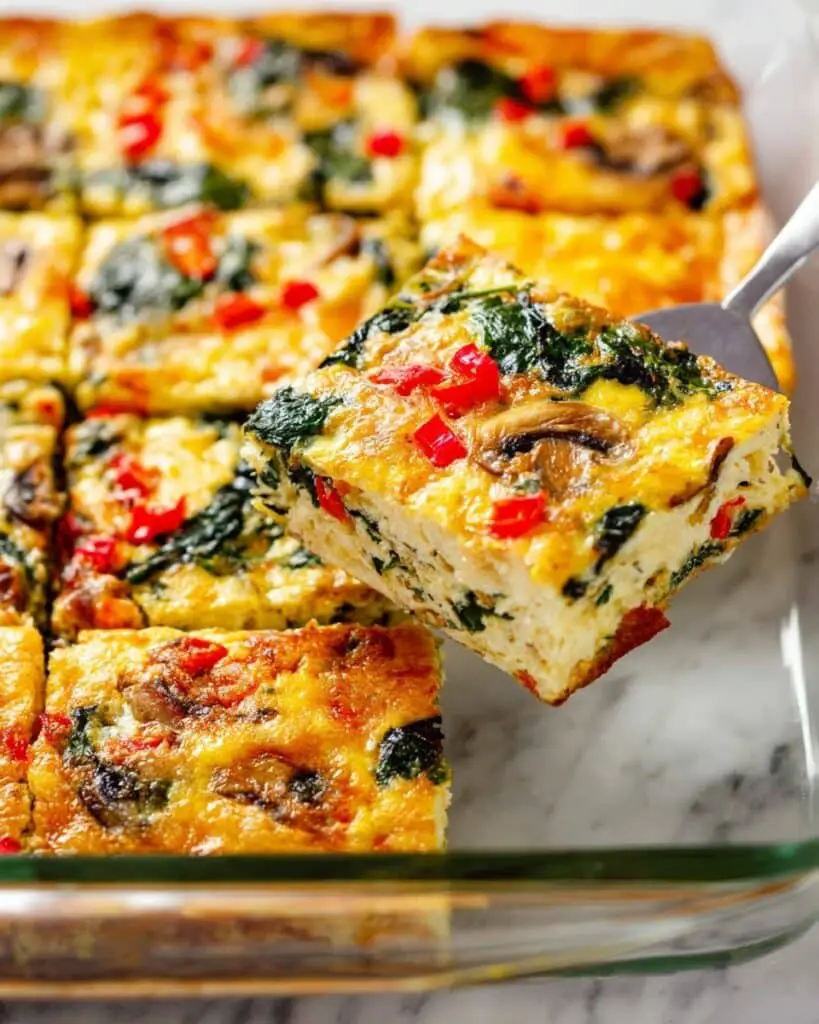 Overnight Chicken Sausage and Vegetable Egg Bake Recipe