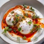 Turkish Eggs (Cilbir) with Garlicky Yogurt and Spiced Butter Recipe
