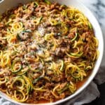 Ground Turkey Pasta in Romesco Sauce Recipe