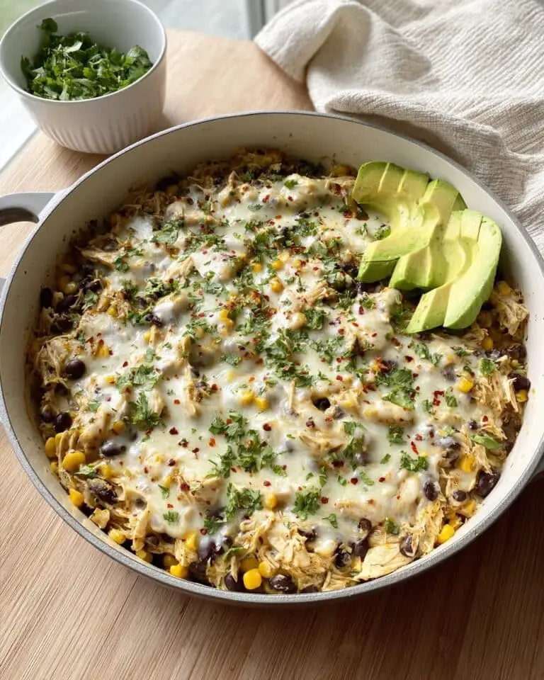 Salsa Verde Chicken & Rice Skillet Recipe