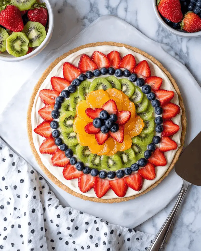 Fruit Pizza with Cream Cheese Frosting Recipe