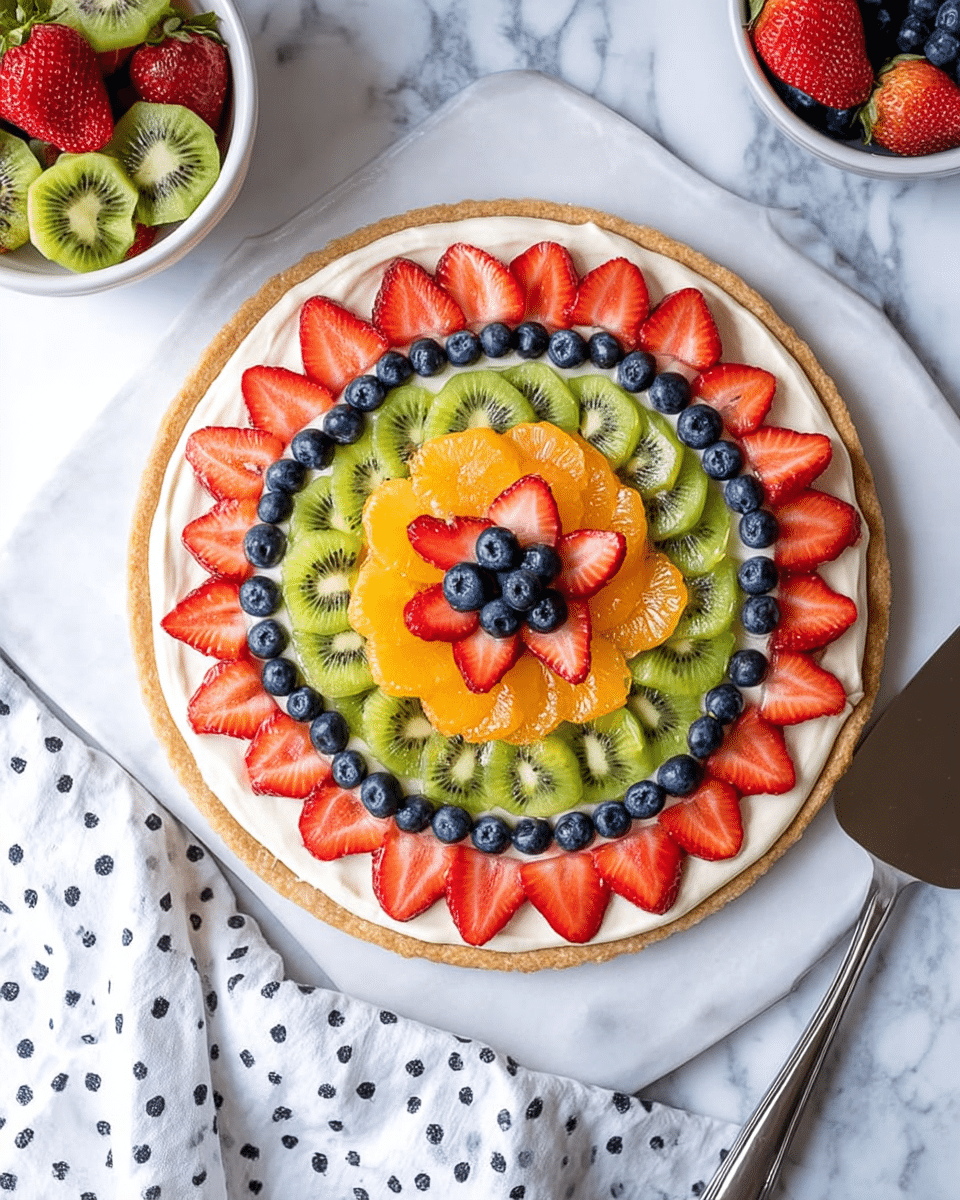 Fruit Pizza with Cream Cheese Frosting Recipe