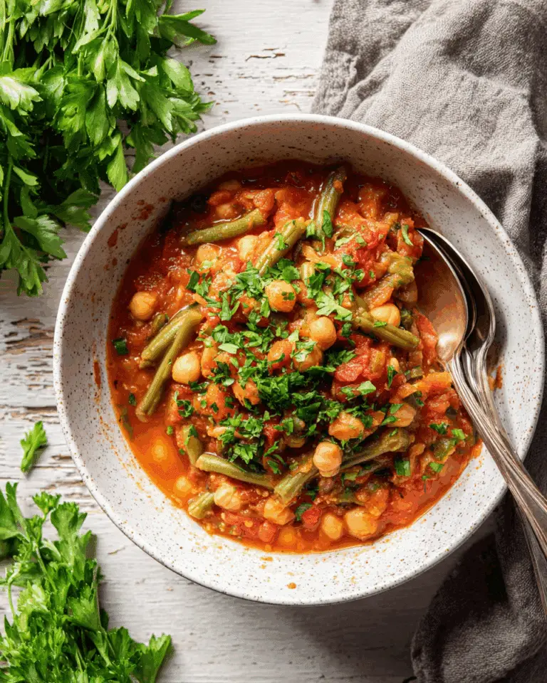 Lebanese-Inspired Green Bean Stew Recipe