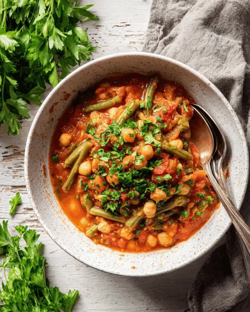 Lebanese-Inspired Green Bean Stew Recipe