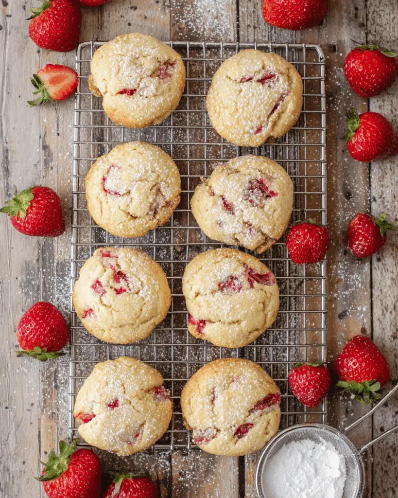 Easy Strawberry Cookies Recipe