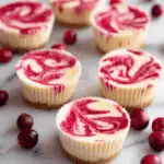 Cranberry Swirl Mini Cheesecakes Recipe