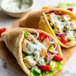 Creamy Chicken Gyros with Tzatziki and Fresh Veggies Recipe