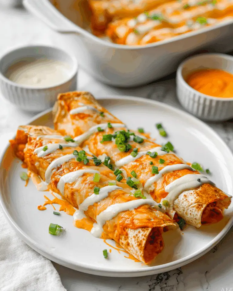 Buffalo Chickpea Enchiladas Recipe