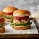Chicken Feta Spinach Burgers Recipe