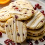 Orange Cranberry Shortbread Cookies Recipe