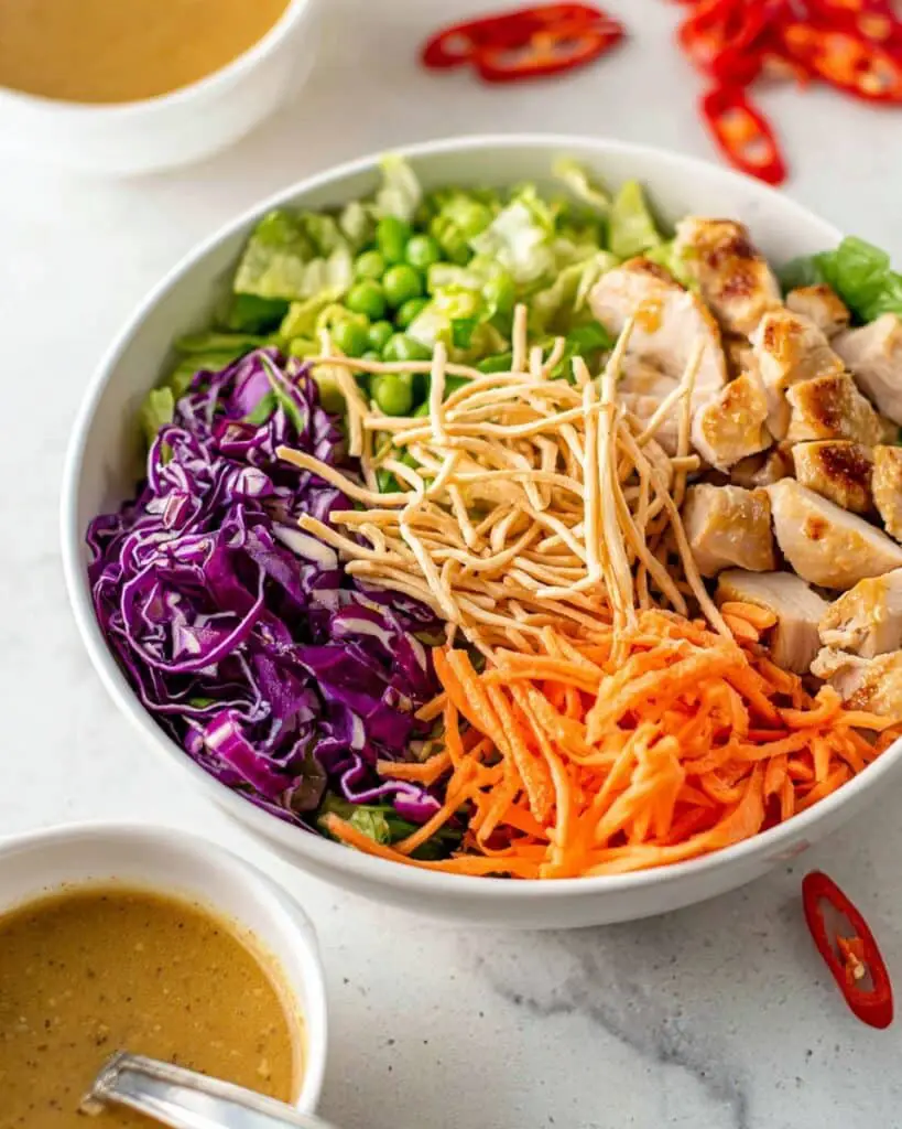 Thai Chicken Salad with Peanut Dressing Recipe