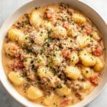 Ground Beef Gnocchi in Creamy Tomato Sauce Recipe