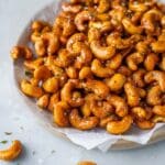 Honey Roasted Cashews with Rosemary and Spicy Paprika Recipe
