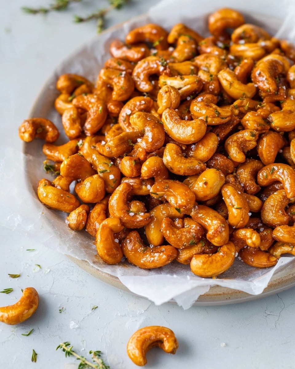 Honey Roasted Cashews with Rosemary and Spicy Paprika Recipe