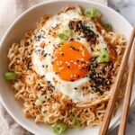 Butter Miso Noodles with Spicy Chili Oil Fried Egg Recipe