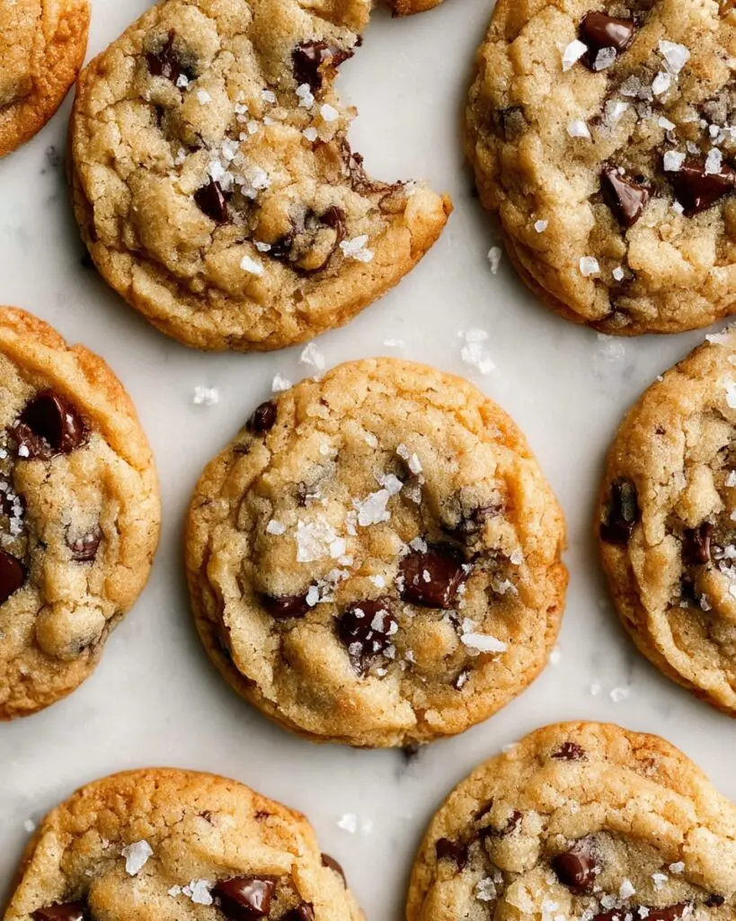 Chewy Salted Caramel Chocolate Chip Cookies Recipe