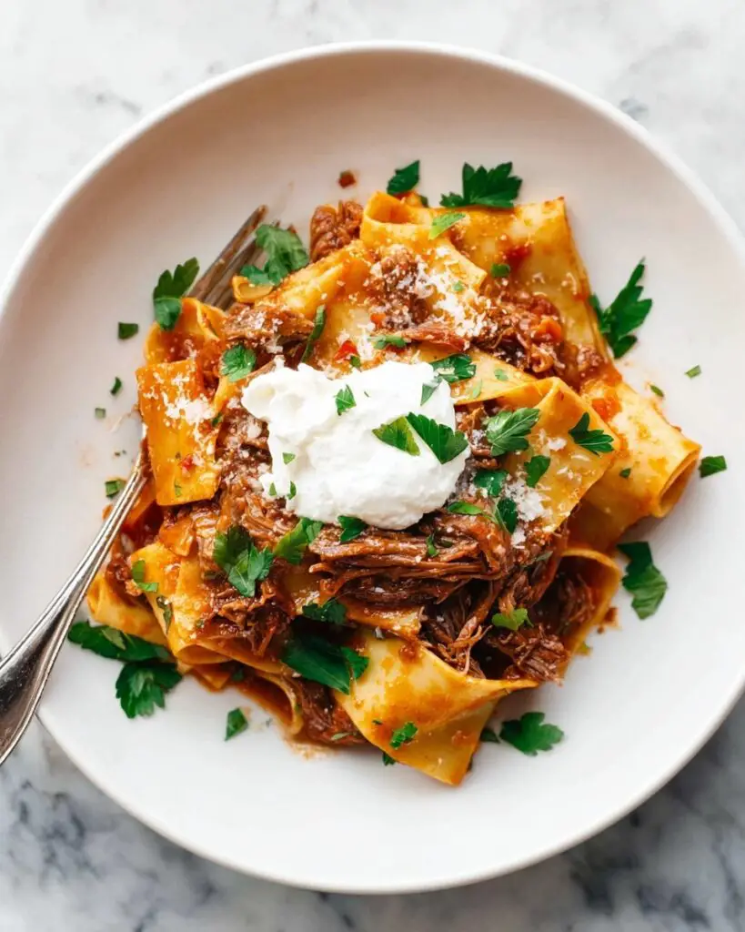Slow Cooker Beef Ragu with Pappardelle Recipe