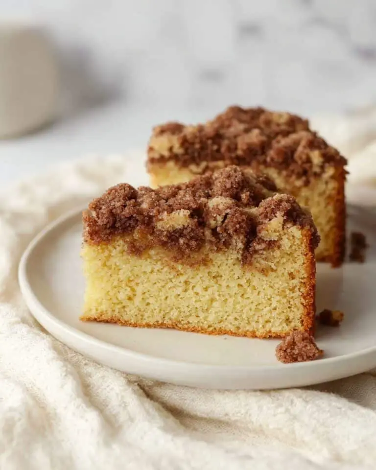 Single Serve Sour Cream Coffee Cake with Streusel Topping Recipe