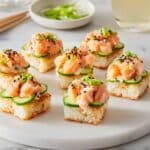 Crispy Rice Salmon with Yuzu Kosho and Sesame Recipe