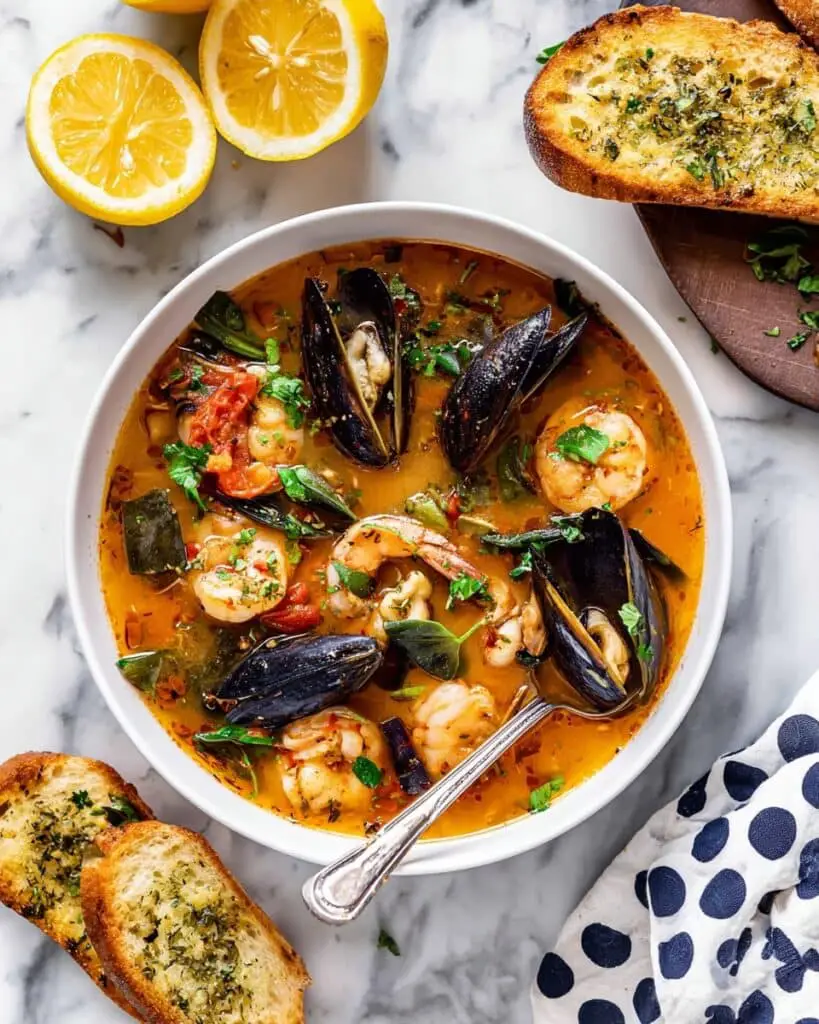 Julia Child-Inspired French Bouillabaisse Seafood Stew Recipe