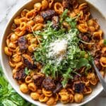 One Pot Creamy Roasted Red Pepper Chicken Pasta Recipe