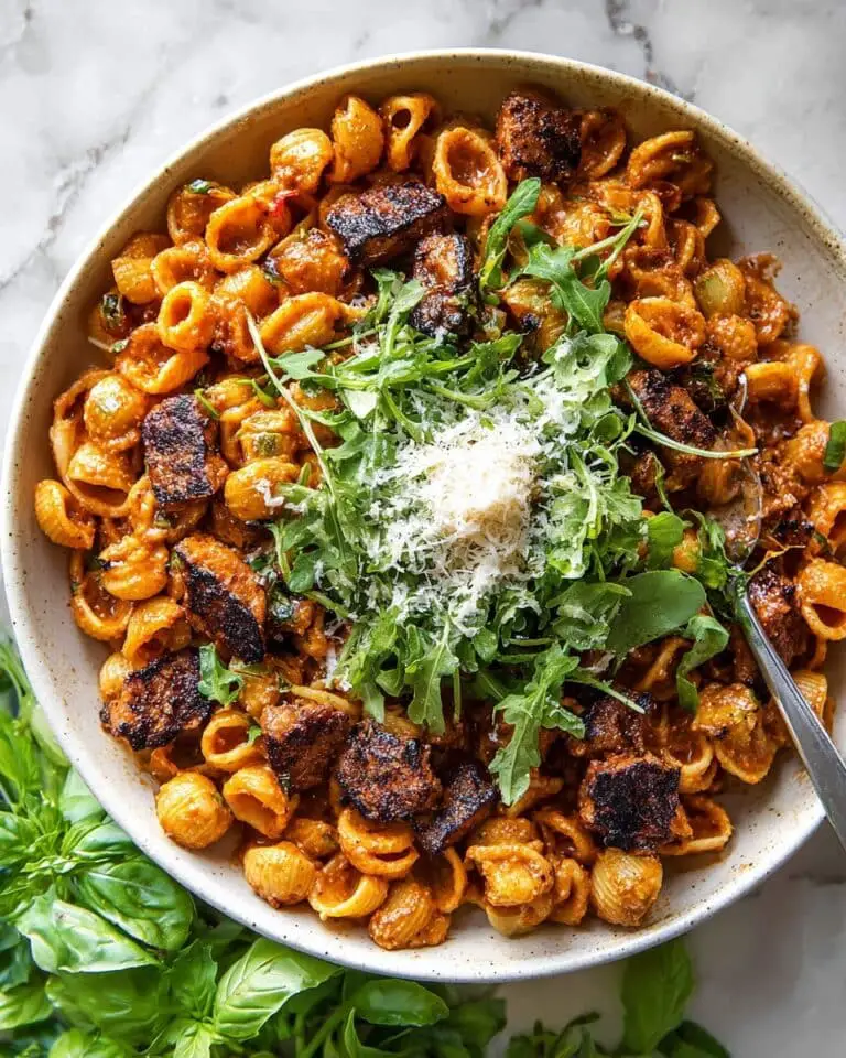 One Pot Creamy Roasted Red Pepper Chicken Pasta Recipe