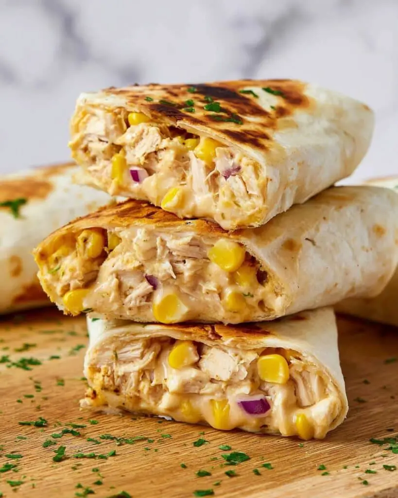 15-Minute Chicken Wraps Recipe