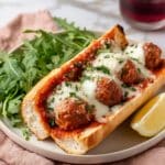 Garlic Bread Meatball Sub Sandwiches Recipe