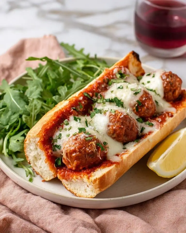 Garlic Bread Meatball Sub Sandwiches Recipe