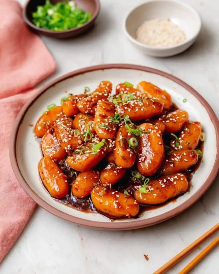 Vegan Jjajang Tteokbokki (Non-Spicy) Recipe