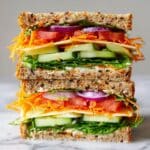 Easy Healthy Salad Sandwich with Herb Mayo Recipe