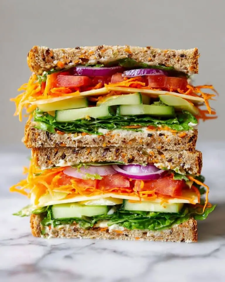 Easy Healthy Salad Sandwich with Herb Mayo Recipe