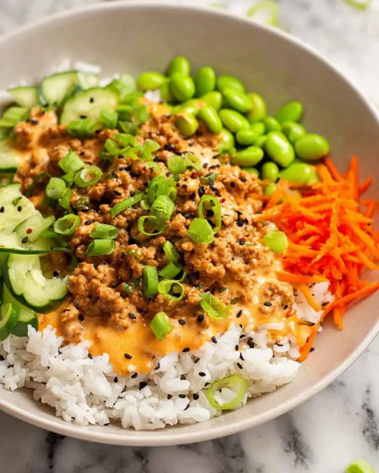 Ground Turkey Rice Bowls with Bang Bang Sauce Recipe