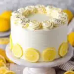 Lemon Poppyseed Cake with Lemon Cream Cheese Frosting Recipe