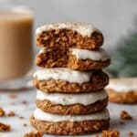 Gingerbread Latte Cookies with White Chocolate Dip Recipe