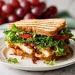 Grilled Hummus Sandwich with Sautéed Onions Recipe