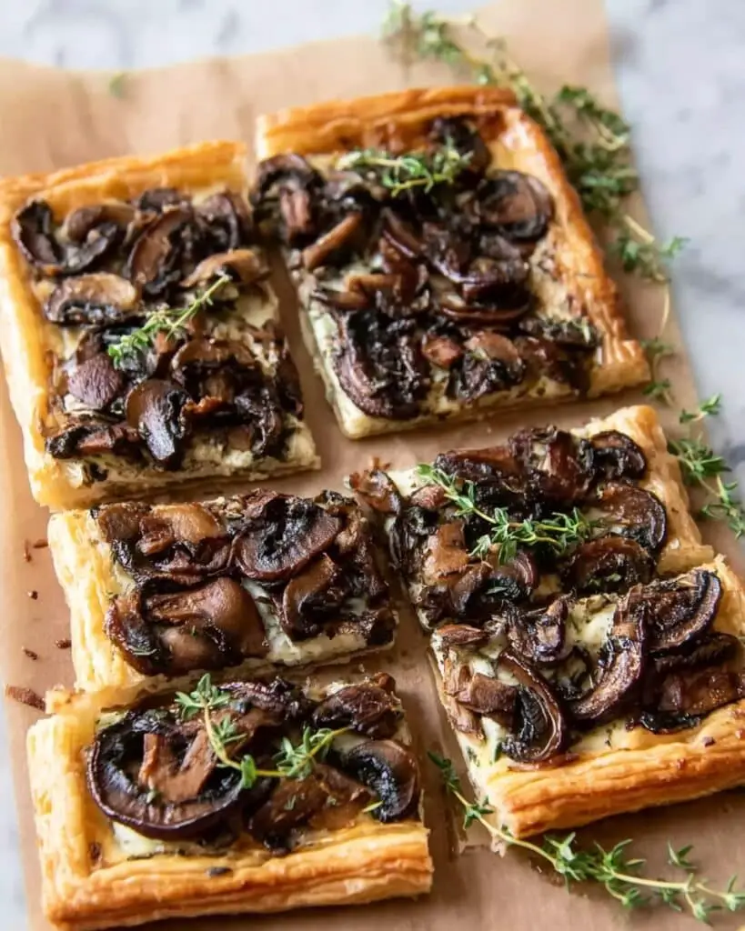 Mushroom Tart with Goat Cheese Recipe
