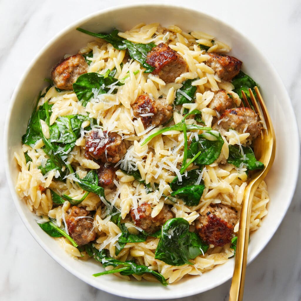 Italian Chicken Sausage Orzo Recipe
