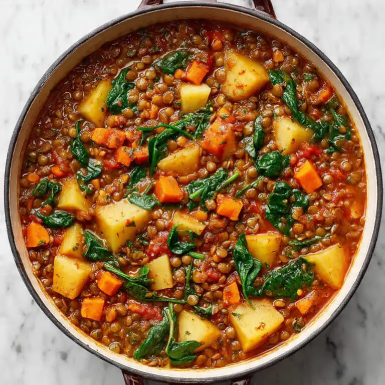 Easy One-Pot Lentil Stew with Fire-Roasted Tomatoes and Veggies Recipe