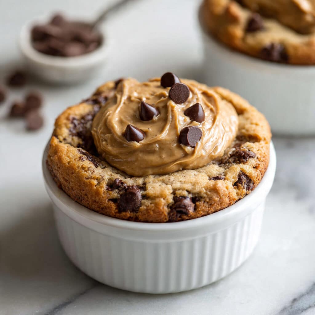 Blended Baked Oats with Peanut Butter and Chocolate Recipe