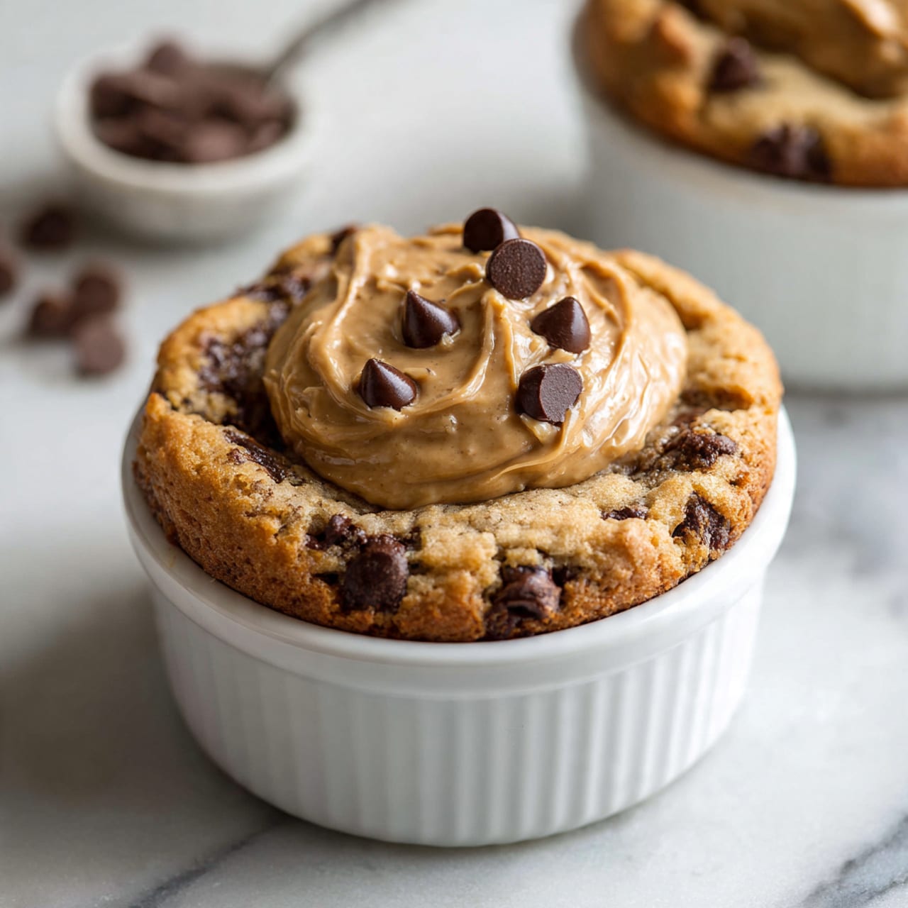 Blended Baked Oats with Peanut Butter and Chocolate Recipe