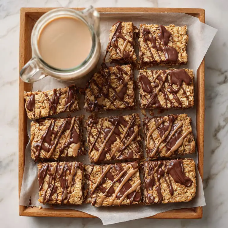 Chocolate Granola Bars with Cocoa, Peanut Butter, and Dark Chocolate Drizzle Recipe