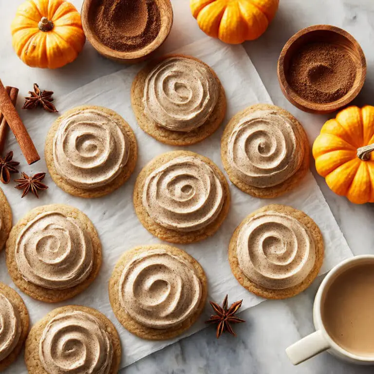 Pumpkin Spice Latte Cookies with Coffee Mascarpone Cream and White Chocolate Ganache Recipe