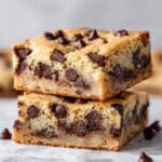 Chewy Chocolate Chip Blondies Recipe