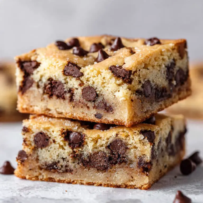 Chewy Chocolate Chip Blondies Recipe