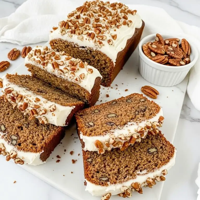 Healthy Carrot Cake Banana Bread with Dairy-Free Cream Cheese Frosting Recipe