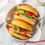 Chicken Philly Cheesesteak Sandwiches Recipe