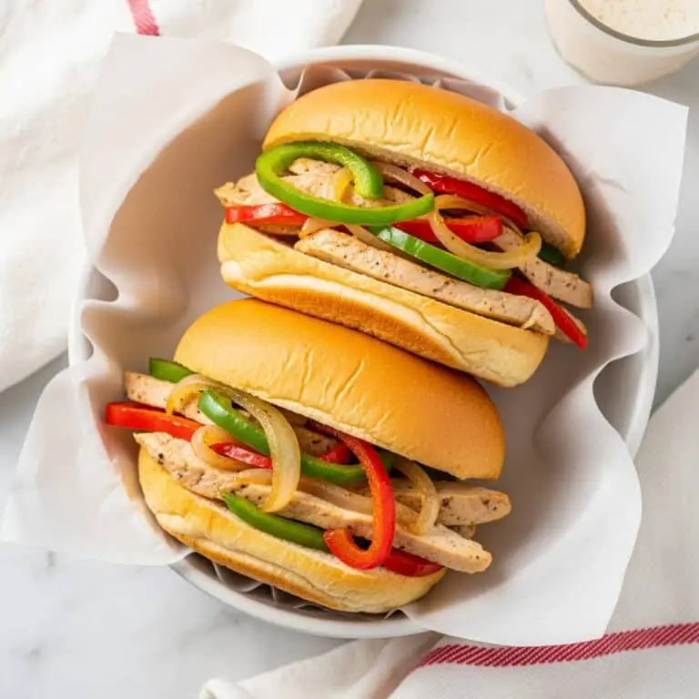 Chicken Philly Cheesesteak Sandwiches Recipe