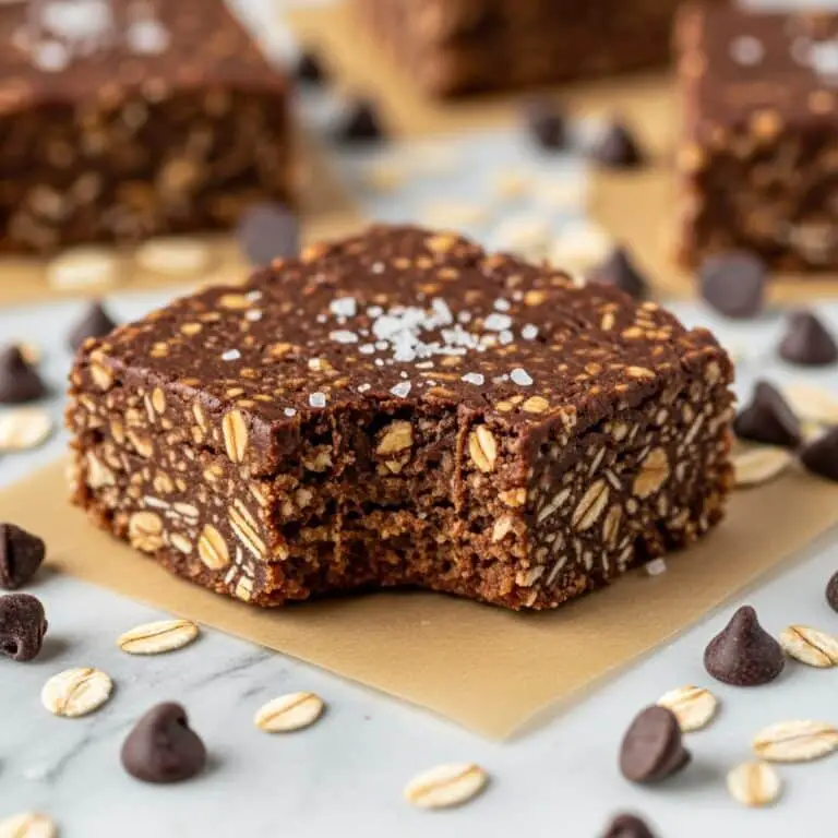 No Bake Chocolate Peanut Butter Oatmeal Bars Recipe